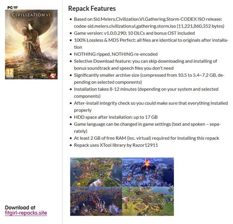 Sid Meier’s Civilization VI (v1.0.0.290 + 10 DLCs.